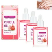 Watermelonnail Polish Contains Vitamin B And E,Cuticle Oil for Nails Watermelon Organic Nail Oil,30ML/3PC